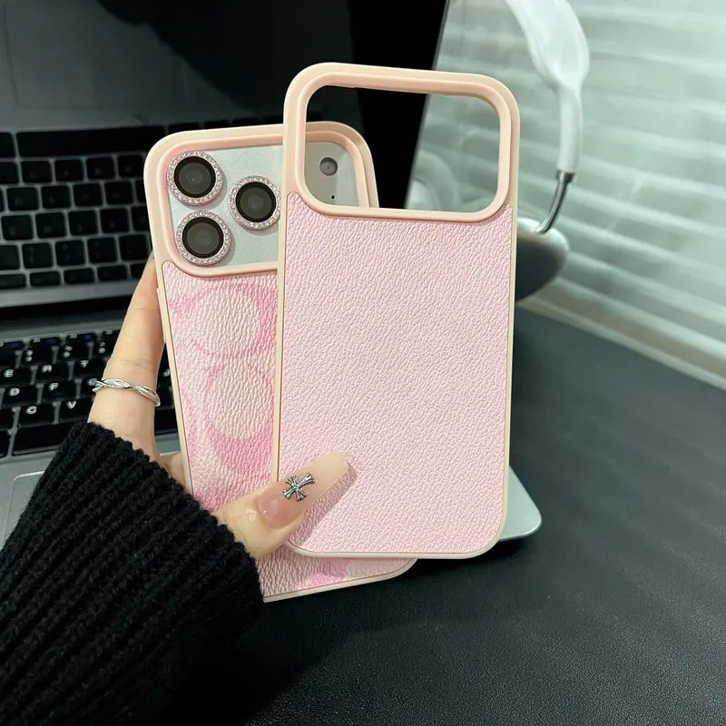 Patterned Leather Iphone Case - Protector Cover for Iphone 13-17 Series (13,14,15 Pro,15 Pro Max,16 Plus,17 Pro Max) - High-End Unisex Accessory, Precision Fit, Raised Bezels, Enhanced Protection, Festive Gift Pick