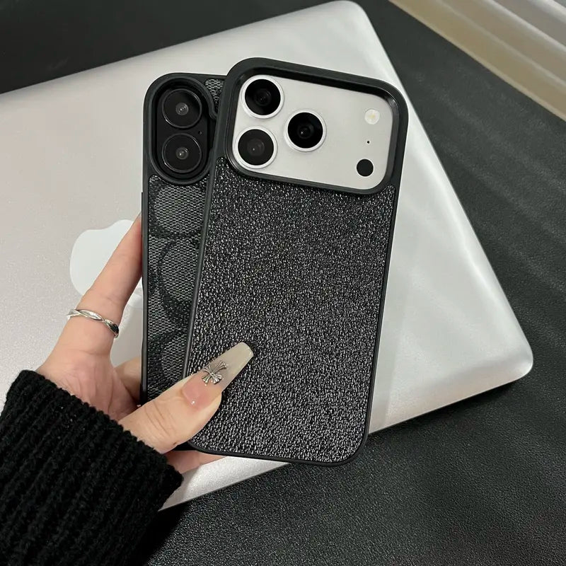 Patterned Leather Iphone Case - Protector Cover for Iphone 13-17 Series (13,14,15 Pro,15 Pro Max,16 Plus,17 Pro Max) - High-End Unisex Accessory, Precision Fit, Raised Bezels, Enhanced Protection, Festive Gift Pick