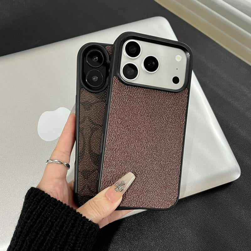 Patterned Leather Iphone Case - Protector Cover for Iphone 13-17 Series (13,14,15 Pro,15 Pro Max,16 Plus,17 Pro Max) - High-End Unisex Accessory, Precision Fit, Raised Bezels, Enhanced Protection, Festive Gift Pick