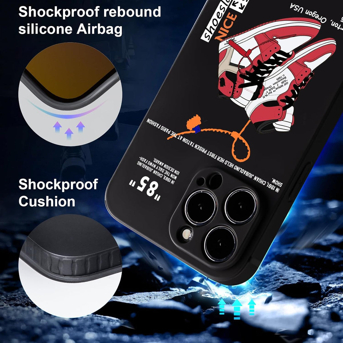 Sleek Shockproof Basketball Sneaker Phone Case for iPhone 17 Pro Max - Ultimate Style and Protection for Boys and Men