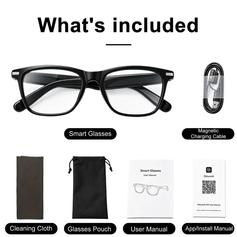 Smart Photochromic Lenses Bluetooth Glasses with 160+ Languages Live Translation App, Anti-Blue Light & UV400 Protection & Hands-Free Calling, 6-Hour Battery Life, Ultra-Ligh Tweight Eyewear for Travel & Daily Use Wearable